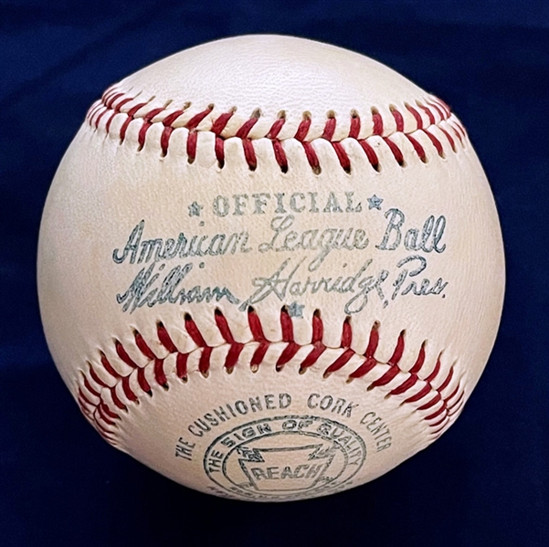 Vintage 1950s William Harridge Reach Official A.L. Baseball & Box 