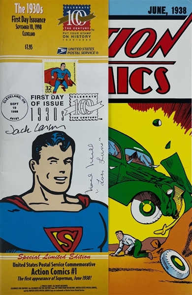 Jack Larson & Noel Neill Signed Ltd. Ed. Superman Action Comics #1 Reissue (Bcekett/BAS)