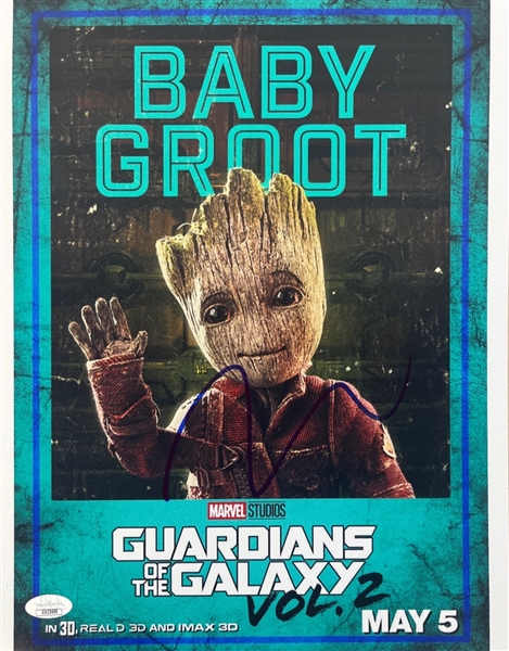 Guardians of the Galaxy: Vin Diesel Signed 11" x 14" Color Photograph (JSA COA)