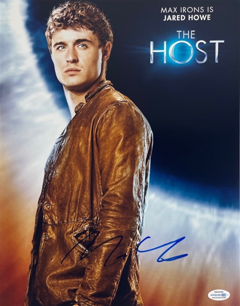 The Host: Max Irons Signed 11" x 14" Photo (ACOA)