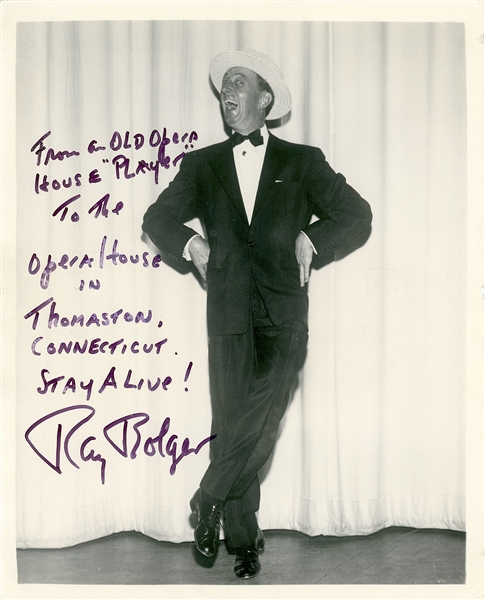 Wizard of Oz: Ray Bolger Signed 8” x 10” Photo (JSA Authentication) 