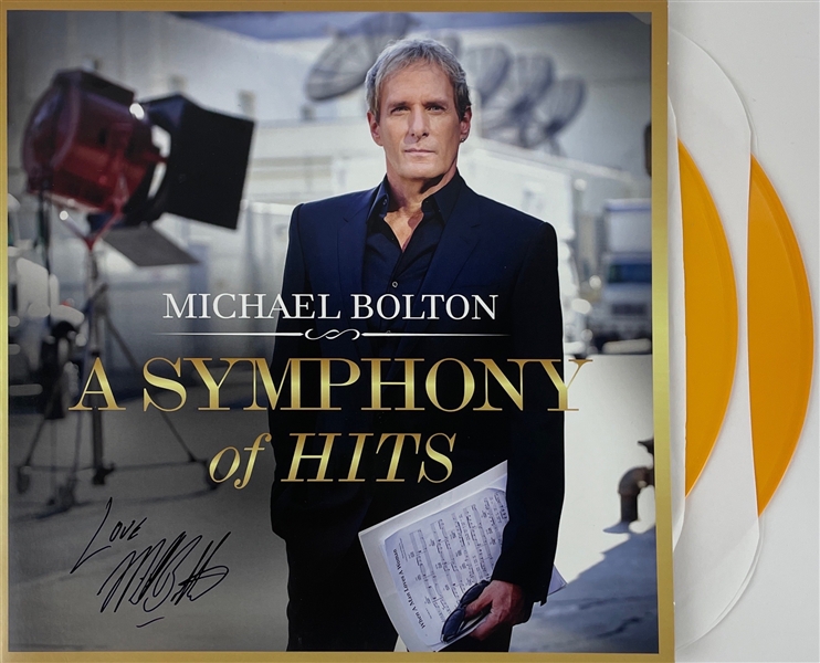 Michael Bolton Signed "A Symphony of Hits" LP Cover w/ Vinyl (JSA COA) ***RETURNED***