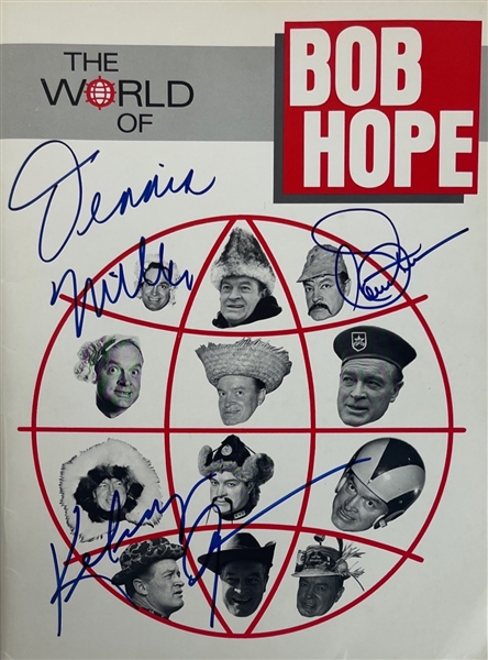 The World of Bob Hope Multi-Signed 9" x 12" Program w/ 3 Signatures! (Becket/BAS)