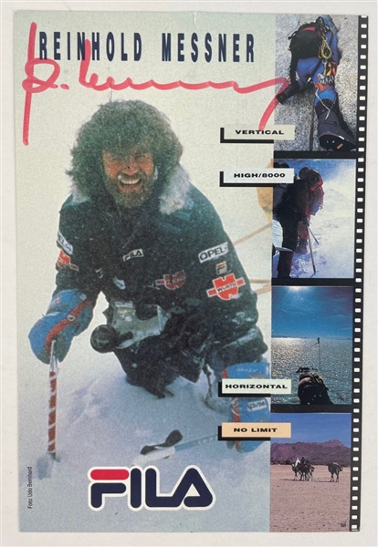 Reinhold Messner Signed Postcard (Third Party Guaranteed)
