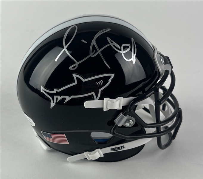 Any Given Sunday: Jamie Foxx Signed Miami Sharks Mini Helmet (JSA)