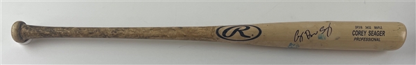 Corey Seager Game Used & Signed Rawlings Personal Model Bat (JSA LOA)