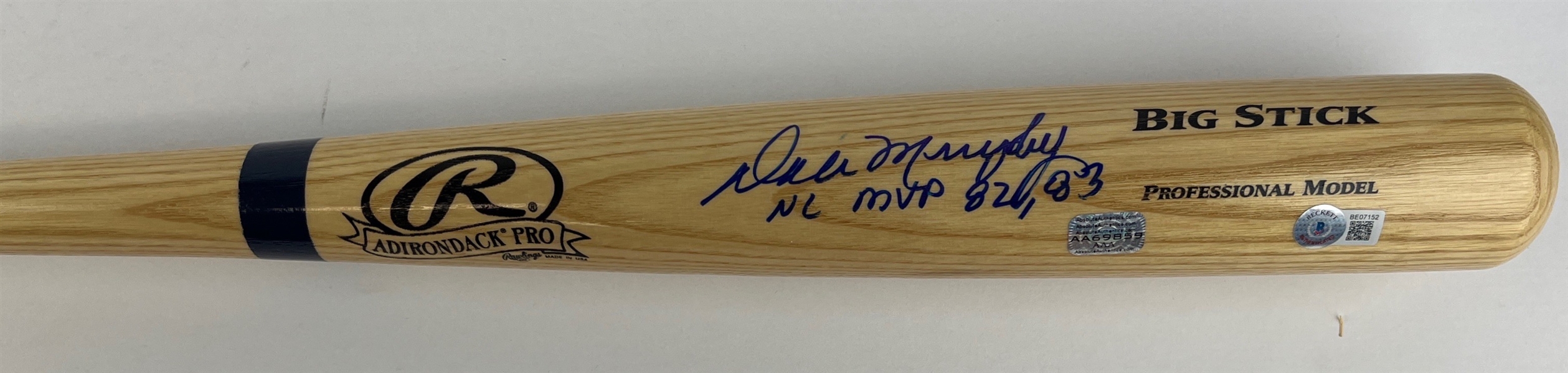 Dale Murphy Signed & Inscribed Big Stick Baseball Bat (Beckett/BAS)