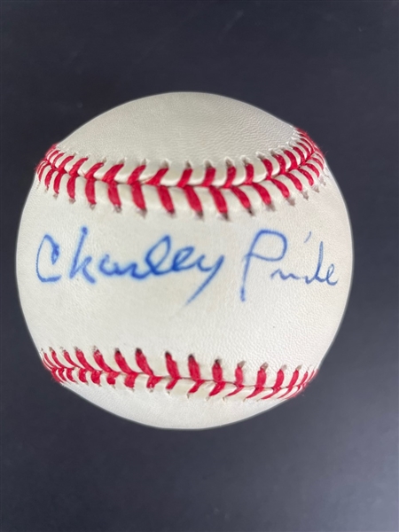 Charley Pride Signed ONL Baseball (Beckett/BAS)