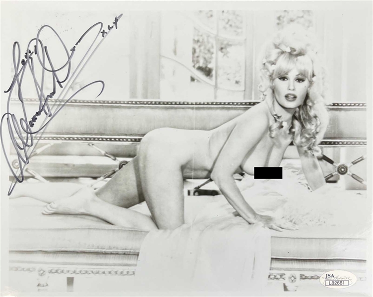 Mamie Van Doren Signed 8" x 10" B&W Photo (JSA Sticker Only)