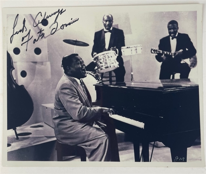 Fats Domino Signed Photograph (Epperson/REAL)