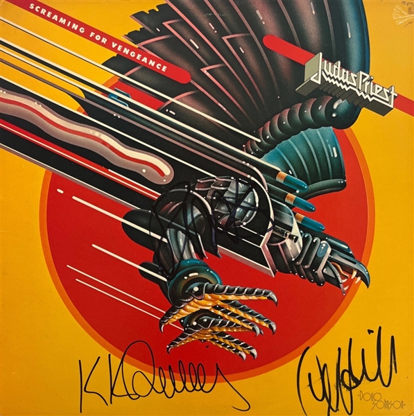 Judas Priest: Fully Group Signed "Screaming for Vengeance" Album (3 Sigs)(Third Party Guaranteed)