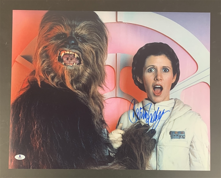 Star Wars: Carrie Fisher Signed 16" x 20" Poster (Beckett/BAS)