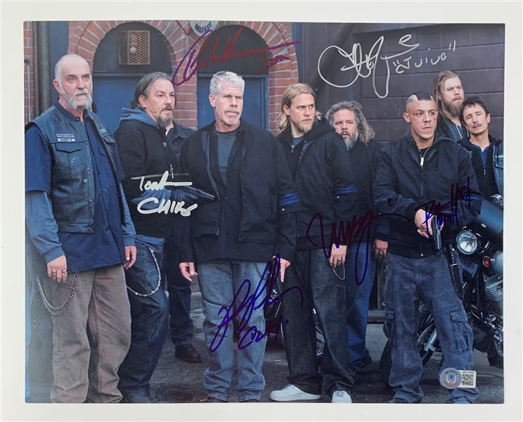 Sons of Anarchy: Group Signed 11" x 14" Photo (6 Sigs)(BAS COA)(Steve Grad Autograph Collection)