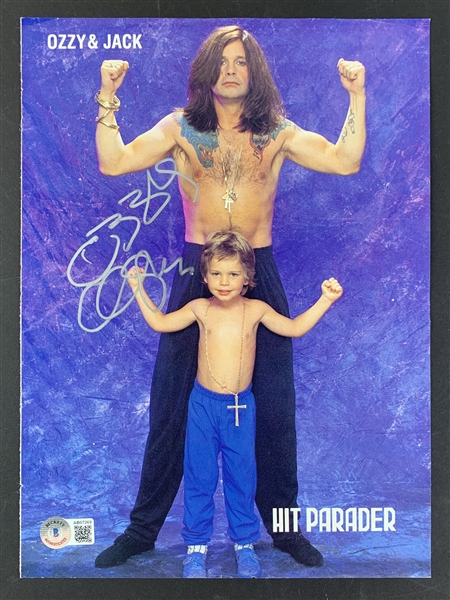 Ozzy Osbourne Signed 8" x 10.75" Magazine Photo (Beckett/BAS LOA)(Steve Grad Autograph Collection)
