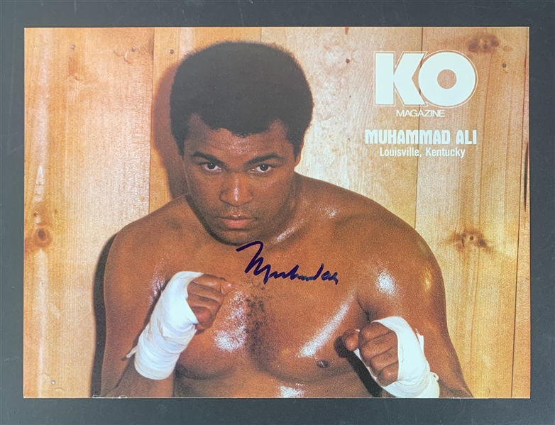 Muhammad Ali Signed 8" x 11" Photo (Beckett/BAS LOA)(Steve Grad Autograph Collection)
