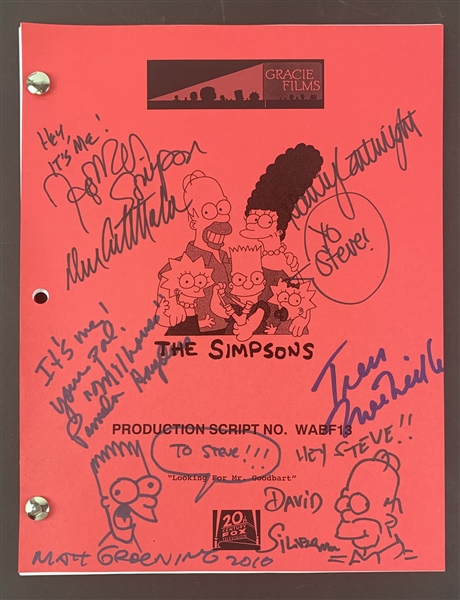 The Simpsons: Cast Signed Production Script (Beckett/BAS LOA)(Steve Grad Autograph Collection)