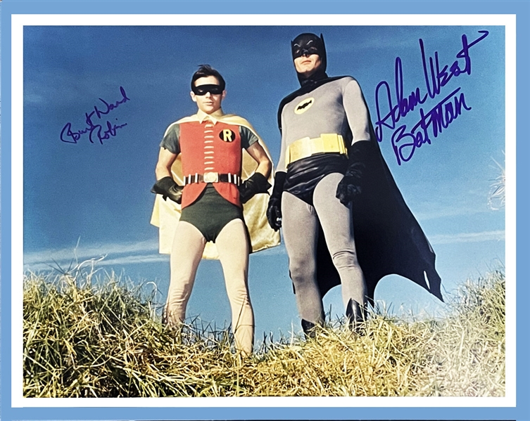 Adam West & Burt Ward Signed BATMAN & ROBIN 11x14 w/Proof! (Third Party Guarantee)