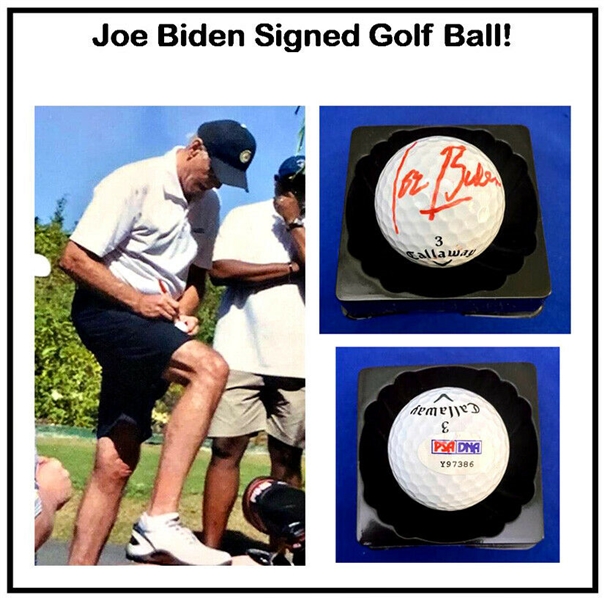President Joe Biden Signed IN-PERSON Callaway Golf Ball! (PSA/DNA)