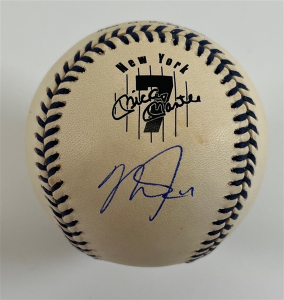 Mike Trout Signed NY Micky Mantle Commemorative Official American League Baseball (PSA/DNA)