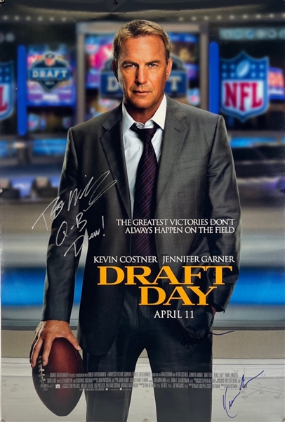 Draft Day: Multi-Signed Original Full Size Movie Poster, Sigs Include Costner, Garner & Welling!  (3 Sigs)(Beckett/BAS LOA)