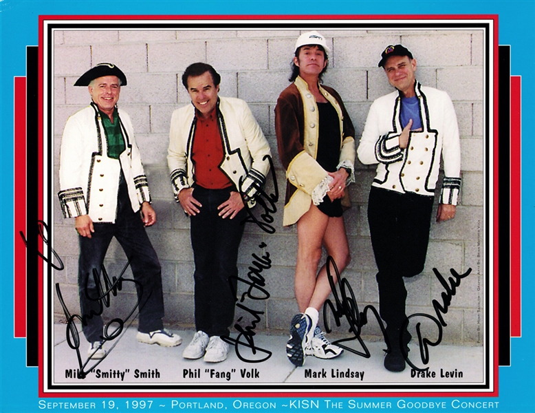 Paul Revere & The Raiders RARE Signed 8x11 Promo Photo from 1997! (Third Party Guarantee)