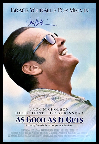 Jack Nicholson SIGNED 27"x40" As Good As It Gets" Original 2-Sided Movie Poster! Beckett/BAS 