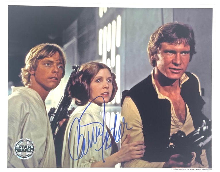 Carrie Fisher Signed "Star Wars" Photograph (Third Party Guarantee)