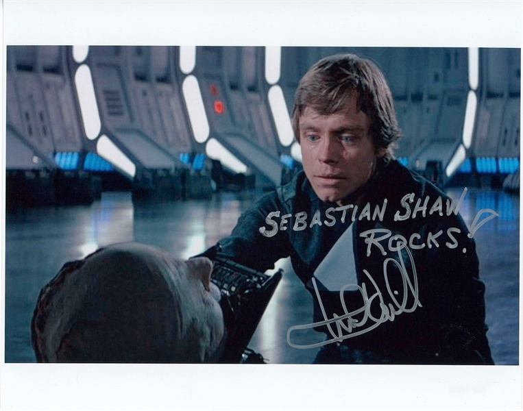 Star Wars: Mark Hamill w/ Scarce “Sebastian Shaw” Quote Signed 10” x 8” Photo from “Return of the Jedi” (Third Party Guaranteed)