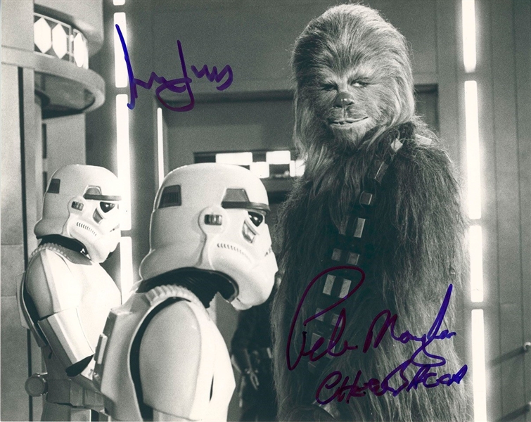 Star Wars: Harrison Ford & Peter Mayhew Signed 10” x 8” Photo from “A New Hope” (Third Party Guaranteed)