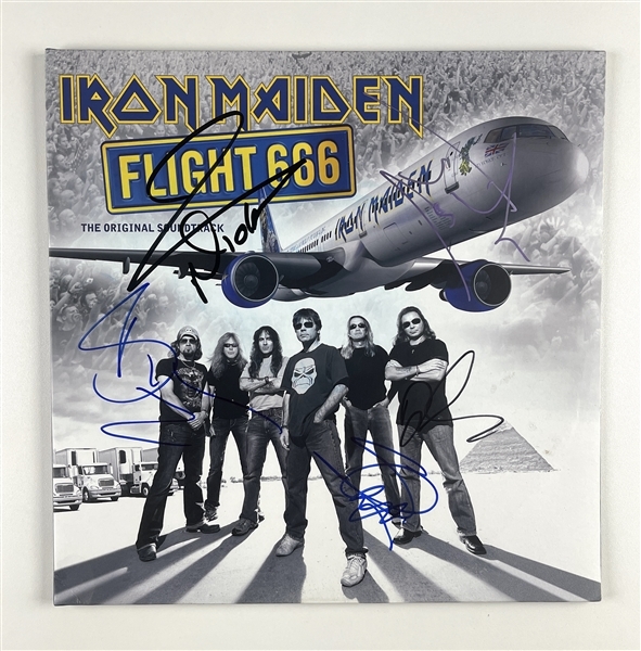 Iron Maiden Group Signed “Flight 666” Album Record (5 Sigs) (Third Party Guaranteed) 