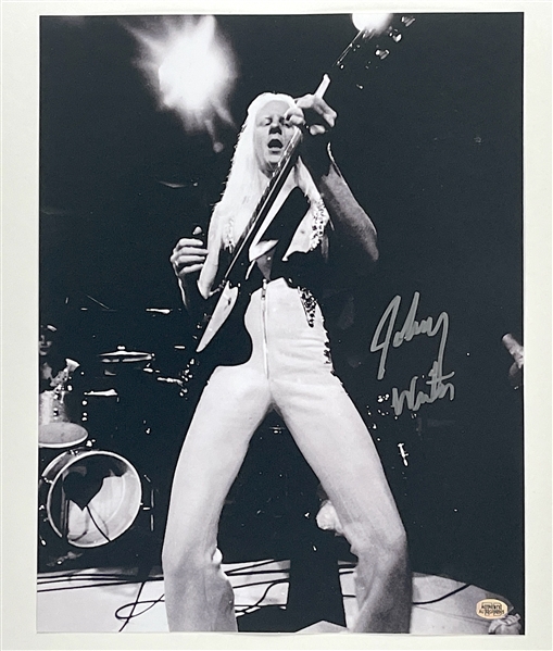 Johnny Winter Signed 11” x 14” Photo (Third Party Guaranteed) 