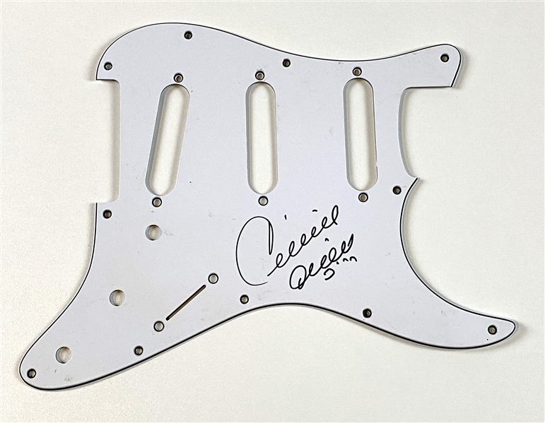 Celine Dion Signed Stratocaster-Style Guitar Pickguard (Third Party Guaranteed)