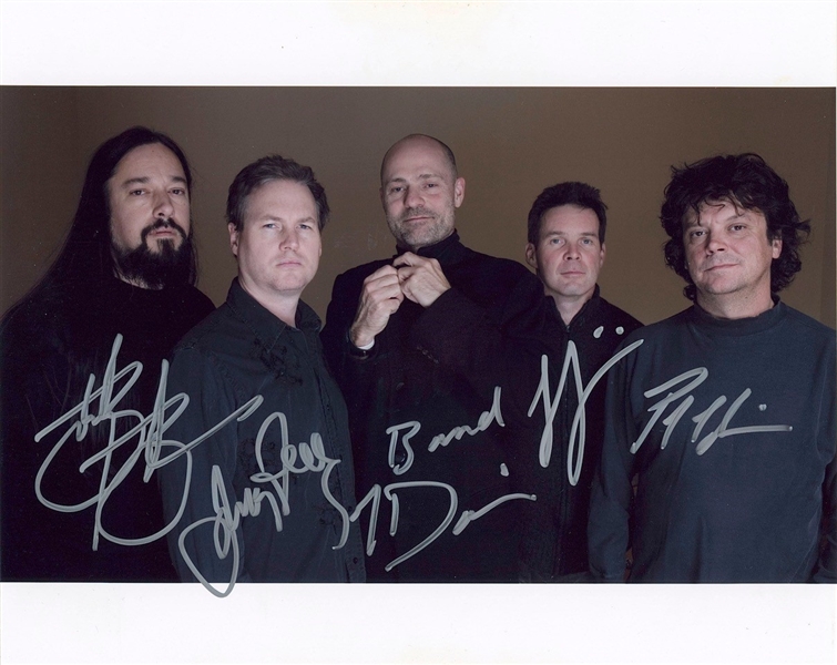 The Tragically Hip Group Signed 10” x 8” Photo (5 Sigs) (Third Party Guaranteed)