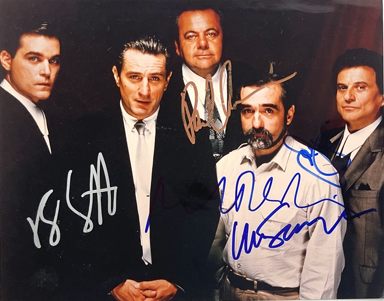 Goodfellas Cast Signed 8" x 10" Color Photo with DeNiro, Liotta, Pesci, Sorvino & Scorsese! (Beckett/BAS LOA)