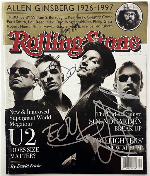U2 Group Signed May 1997 Rolling Stone Magazine (Beckett/BAS LOA)