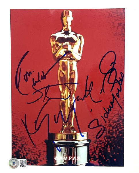 Oscar Winners Signed 8" x 10" Color Photograph with Spielberg, Williams, Spacey & Portier (Beckett/BAS LOA)