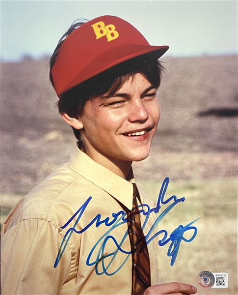 Leonardo DiCaprio In-Person Signed 8" x 10" Color Photo from "Whats Eating Gilbert Grape" with EARLY Autograph! (Beckett/BAS)