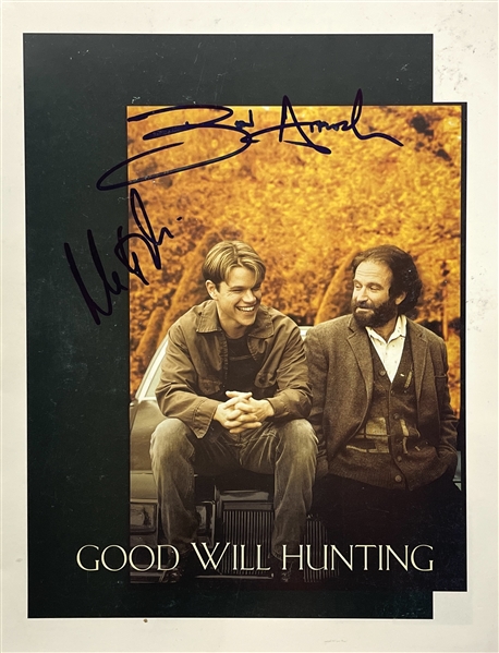 Good Will Hunting: Matt Damon & Ben Affleck Signed Official Hollywood Premier Program with Early Autographs! (Beckett/BAS LOA)