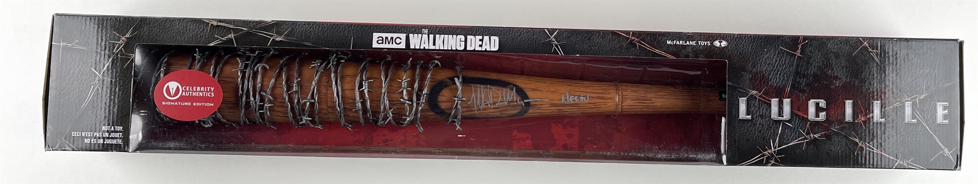 The Walking Dead: Jeffrey Dean Morgan Signed “Negan’s Toy Bat “Lucille” (Celebrity Authentics) (Third Party Guaranteed)