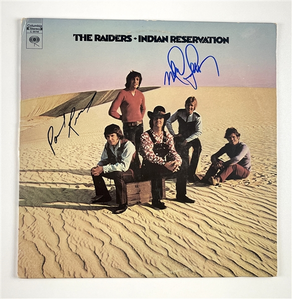 The Raiders: Revere & Lindsay Signed “Indian Reservation” Album Record (Third Party Guaranteed) 