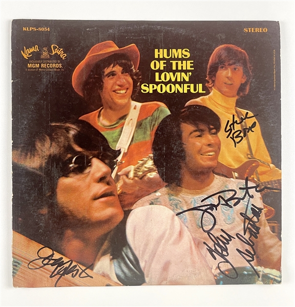 Lovin Spoonful Group Signed “Hums of the Lovin’ Spoonful” Album Record (4 Sigs) (Third Party Guaranteed) 