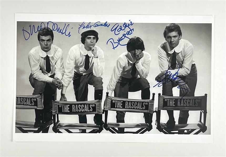 The Rascals Group Signed Oversized 14” x 11” Photo (4 Sigs) (Third Party Guaranteed) 