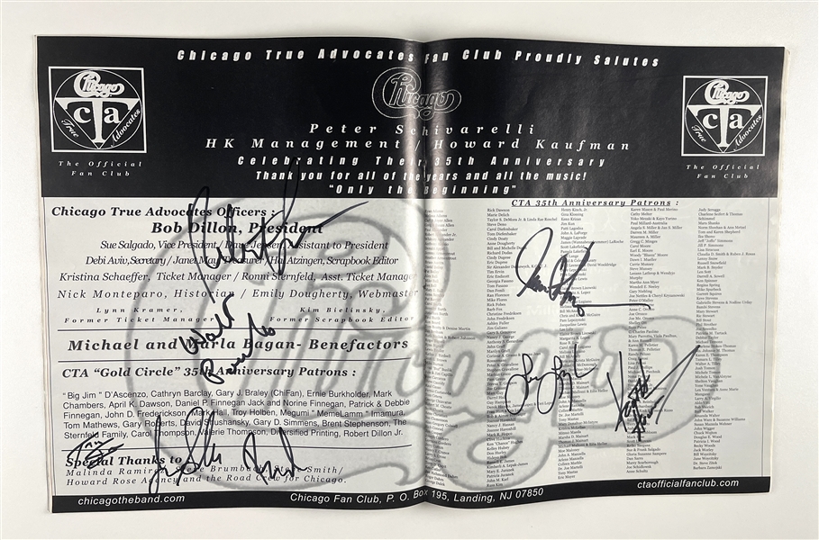 Chicago Group Signed July 2002 Billboard Magazine (8 Sigs) (Third Party Guaranteed) 