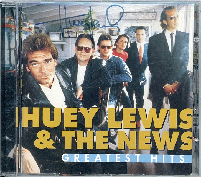 Huey Lewis Signed “Greatest Hits”CD (Third Party Guaranteed) 