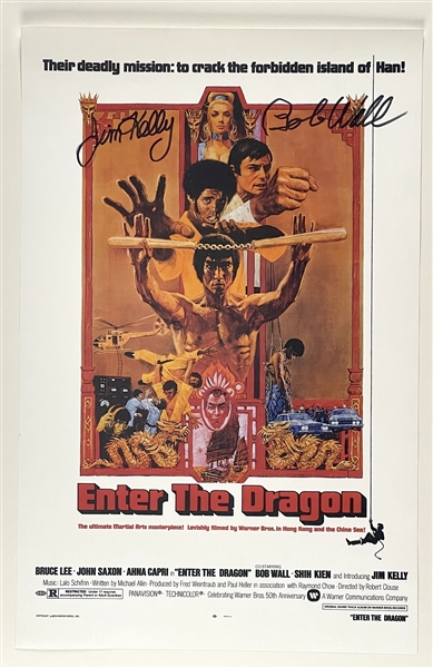 “Enter the Dragon” Cast-Signed 11” x 17” Mini Poster (2 Sigs) (Third Party Guaranteed)