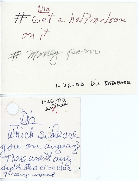 Marlon Brando Pair of Handwritten Notes