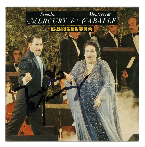 Queen: Freddie Mercury Autographed Barcelona CD (UK) (Tracks COA) 