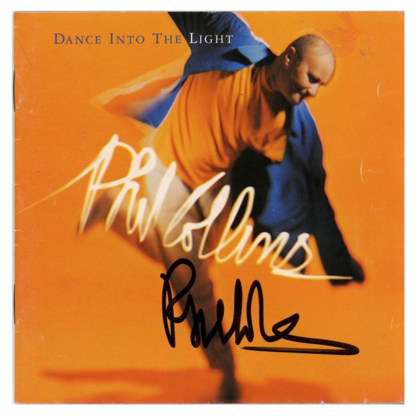 Genesis: Phil Collins Autographed Dance Into The Light CD Booklet (UK) (Tracks COA) 