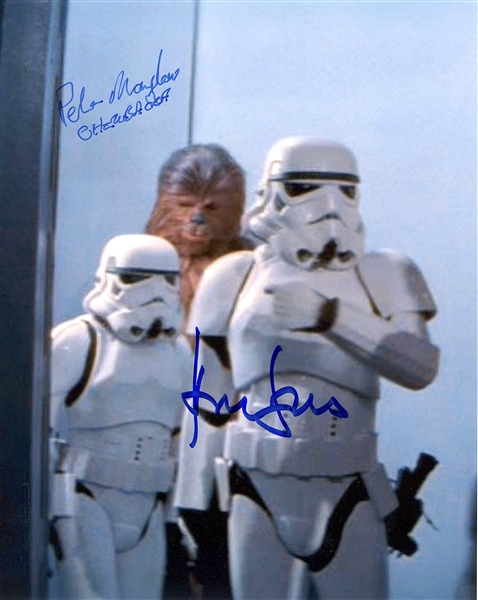 Star Wars: Harrison Ford & Peter Mayhew Signed 8” x 10” Photo from “A New Hope” (Third Party Guaranteed)