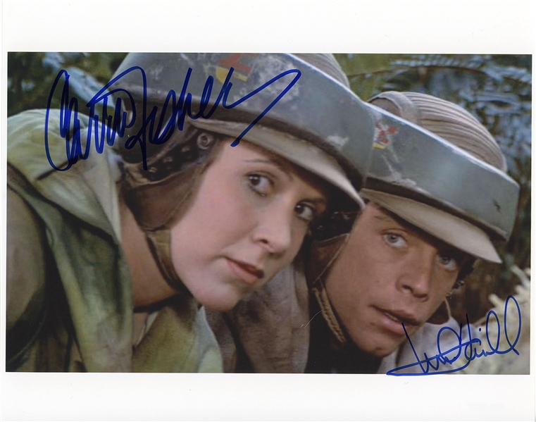 Star Wars: Mark Hamill & Carrie Fisher Signed 10” x 8” Photo from “Return of the Jedi” (Third Party Guaranteed)